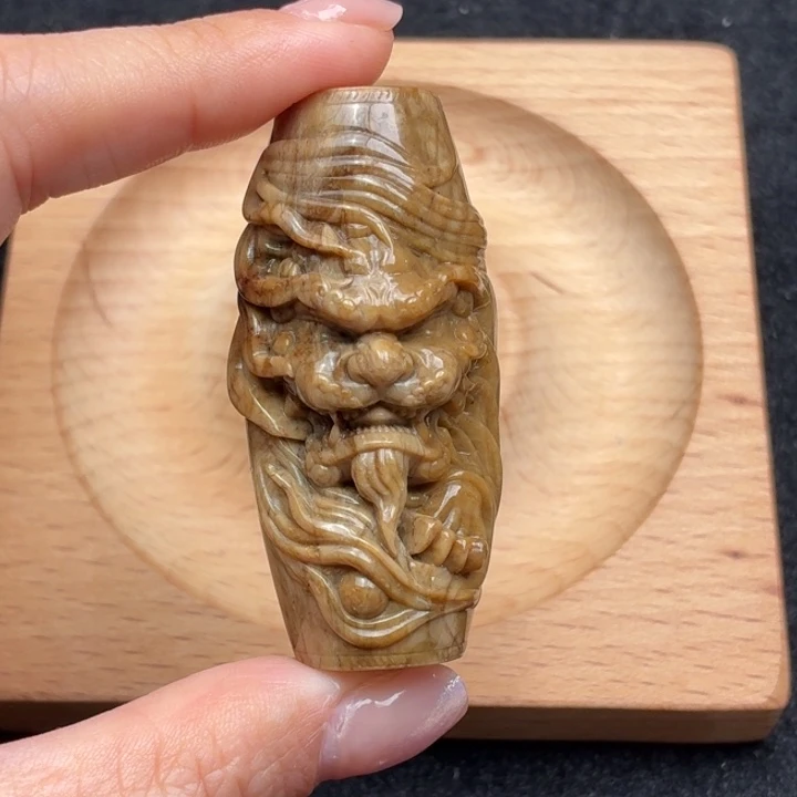 琥珀未镶嵌珠宝奇石貔貅桶珠