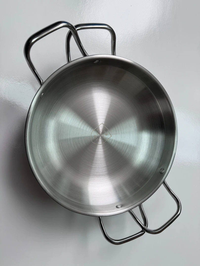 爆款韩式316不锈钢加厚干锅海鲜锅平底浅锅菜盘商用双耳小炒锅