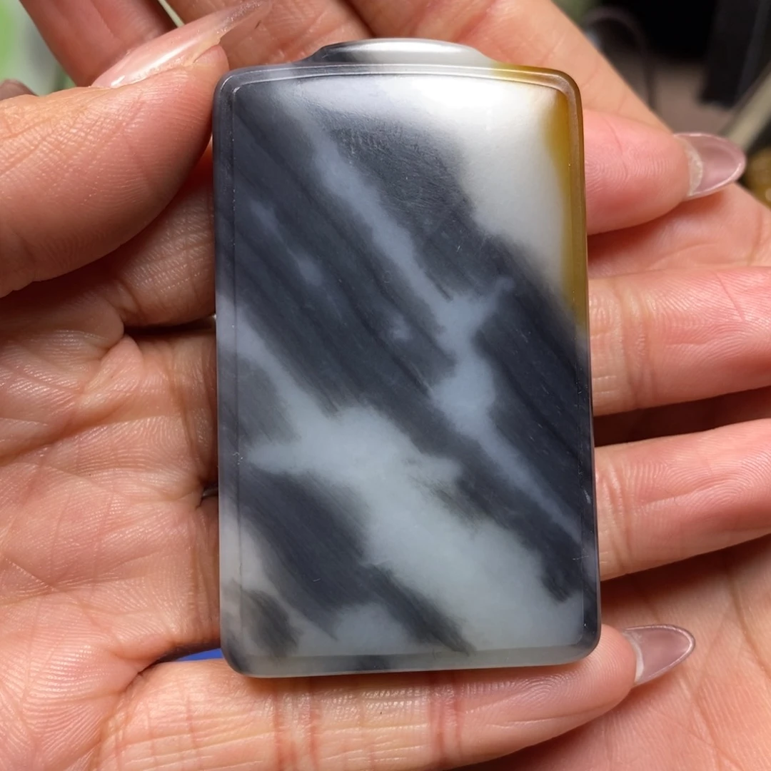 和田玉挂件未镶嵌倚***雨