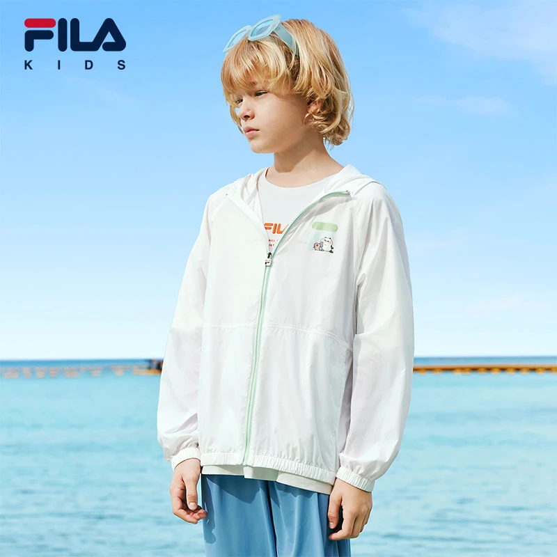 【斐乐儿童】2025夏新款中大童时尚百搭防晒外套K51B524702【欧若风】