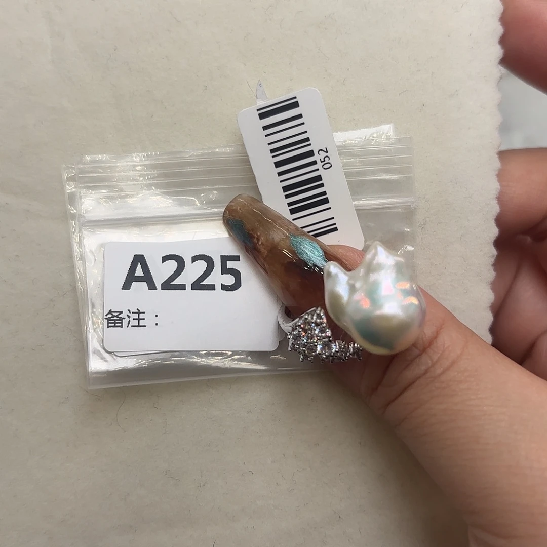 合金淡水珍珠戒指
