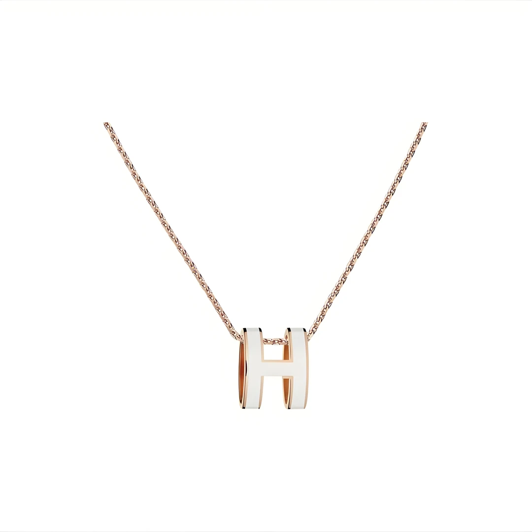 S925银H项链百搭 围巾