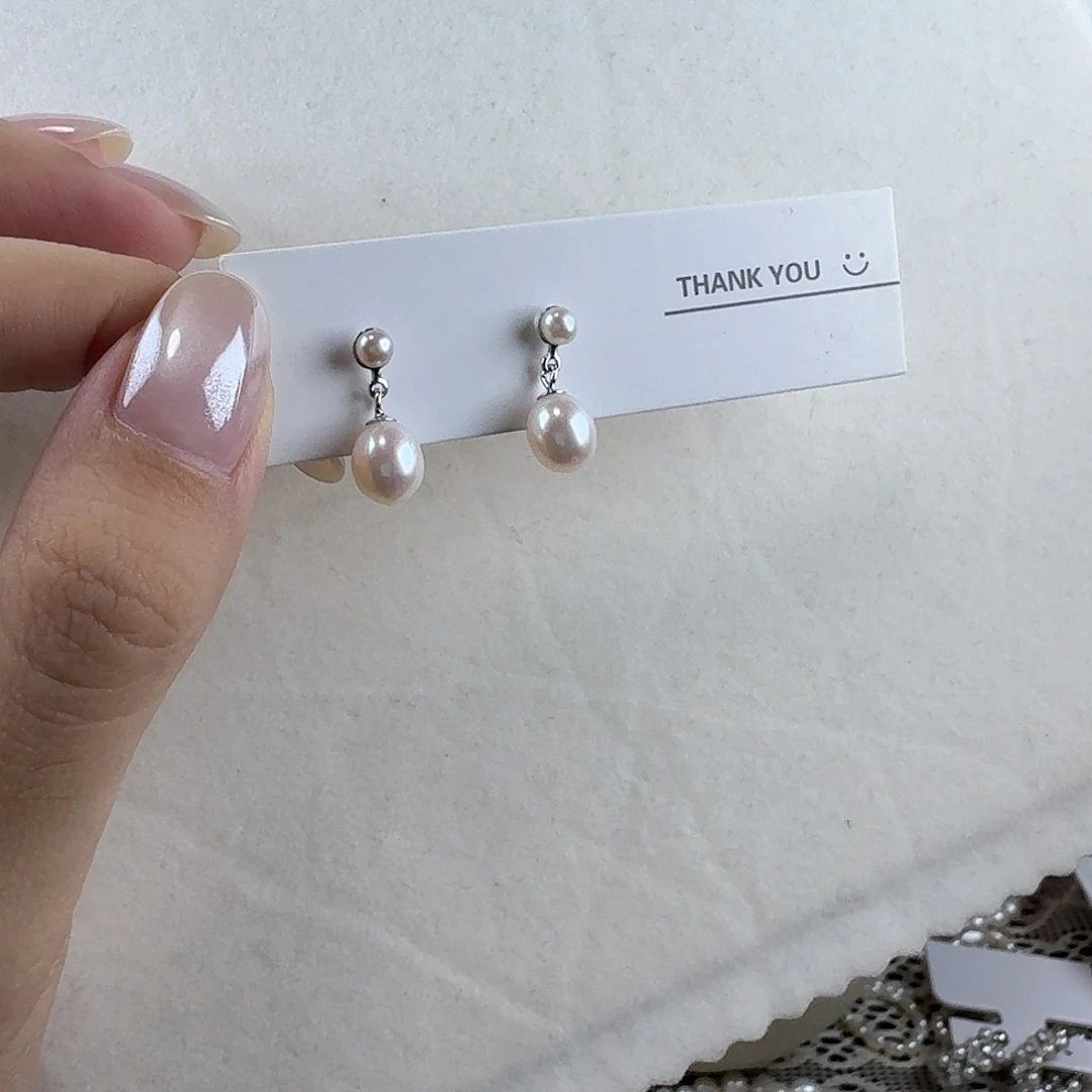 耳环淡水珍珠未镶嵌