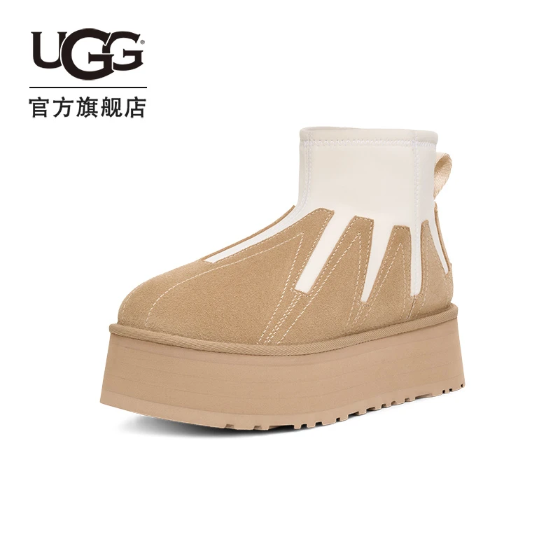 UGG春季新款男女同款时尚舒适厚底圆头低筒休闲短靴雪地靴1167591