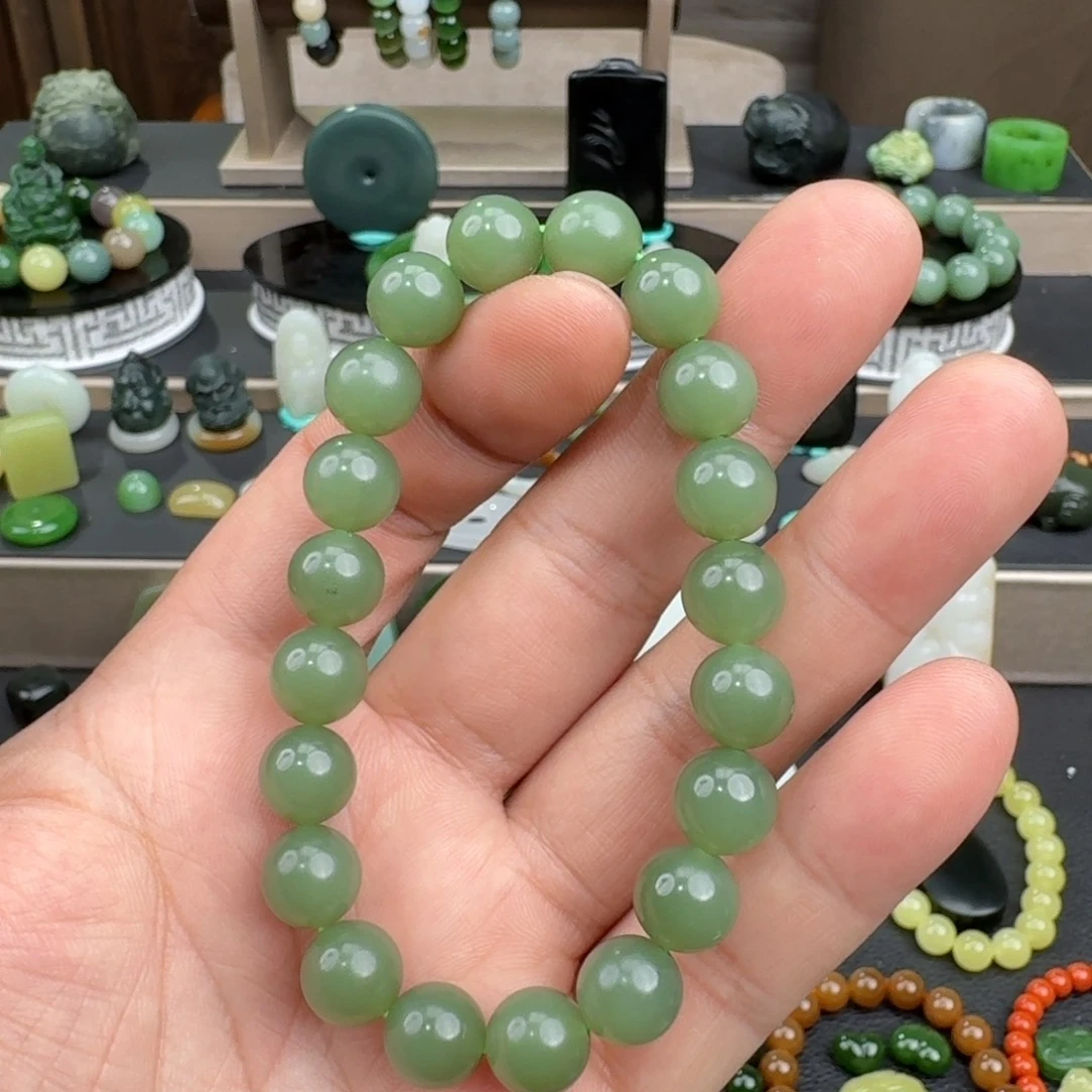 和田玉（青玉）未镶嵌手链