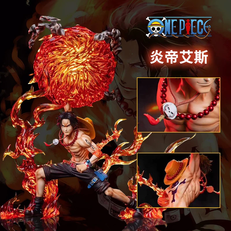 海贼王系列 炎帝火拳艾斯 十字艾斯  GK手办 动漫 模型 手办 摆件