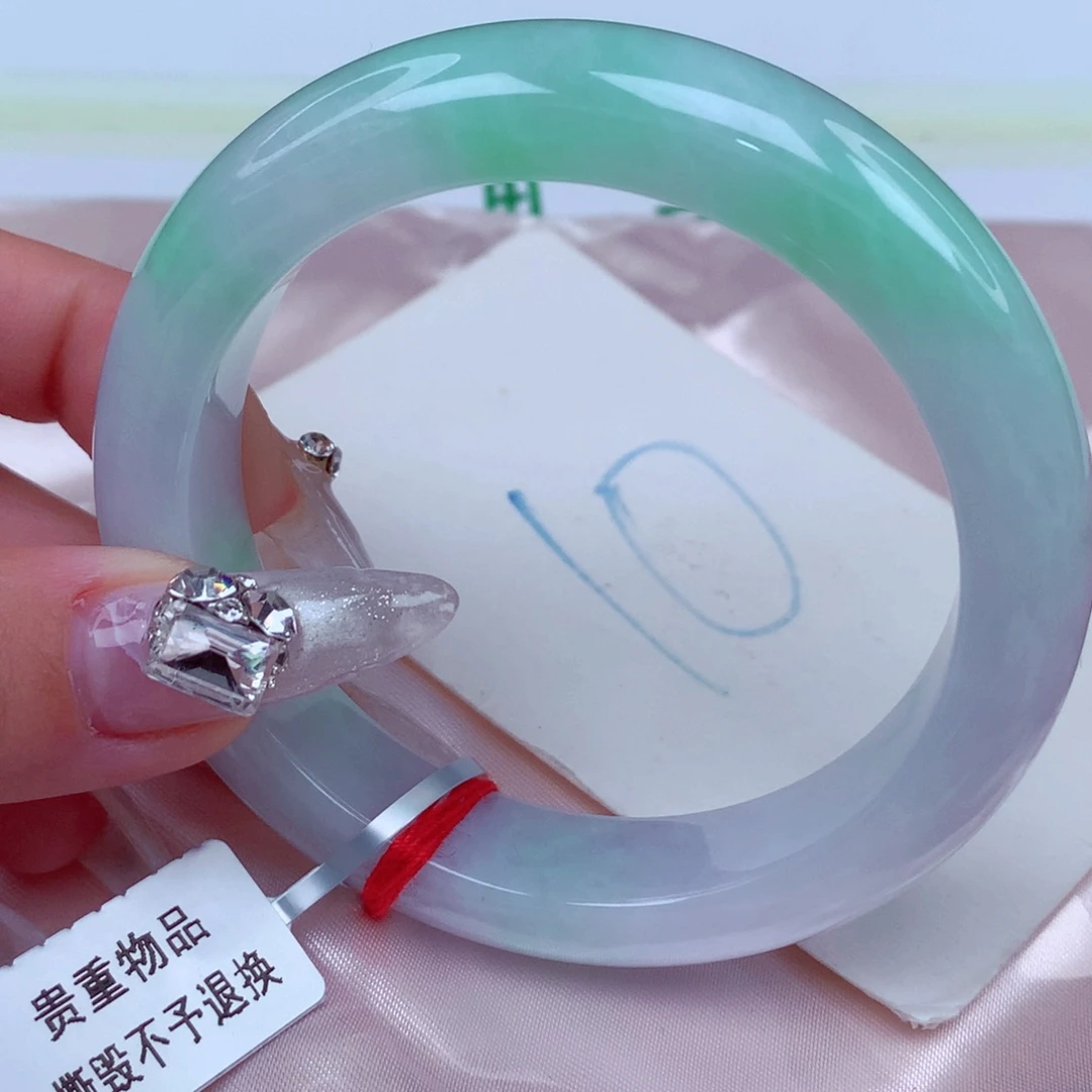 翡翠手镯未镶嵌天然缅甸翡翠A货手镯