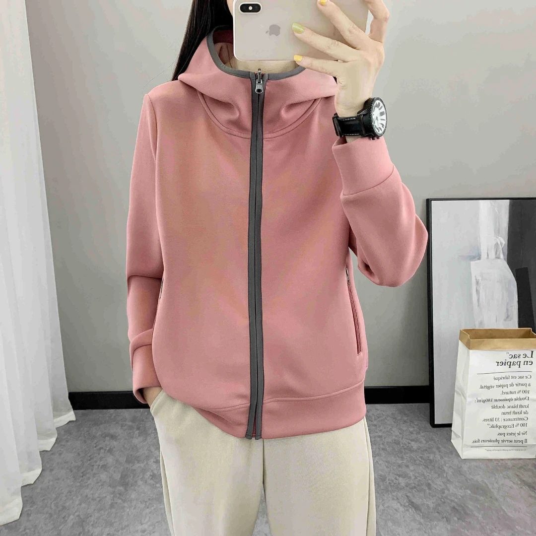 升级款春秋外套女士户外卫衣连帽柔软可外穿时尚百搭风衣 20037