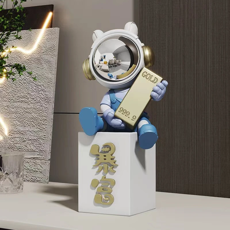 暴富宇航员摆件创意生日礼物家居客厅玄关酒柜电视柜装饰品办公室