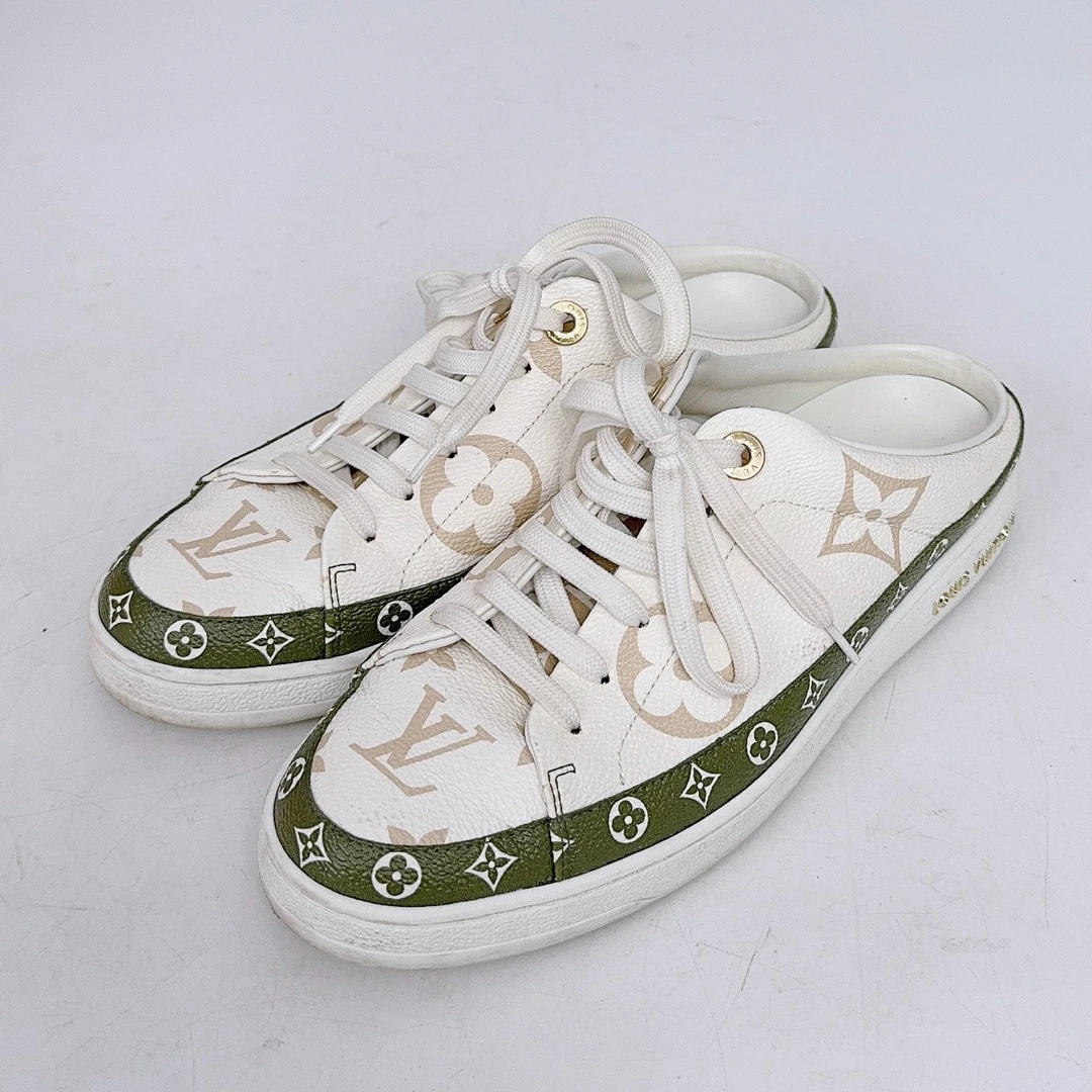 95新 LouisVuitton/路易威登 36.5码/LV/老花半拖/jm07342