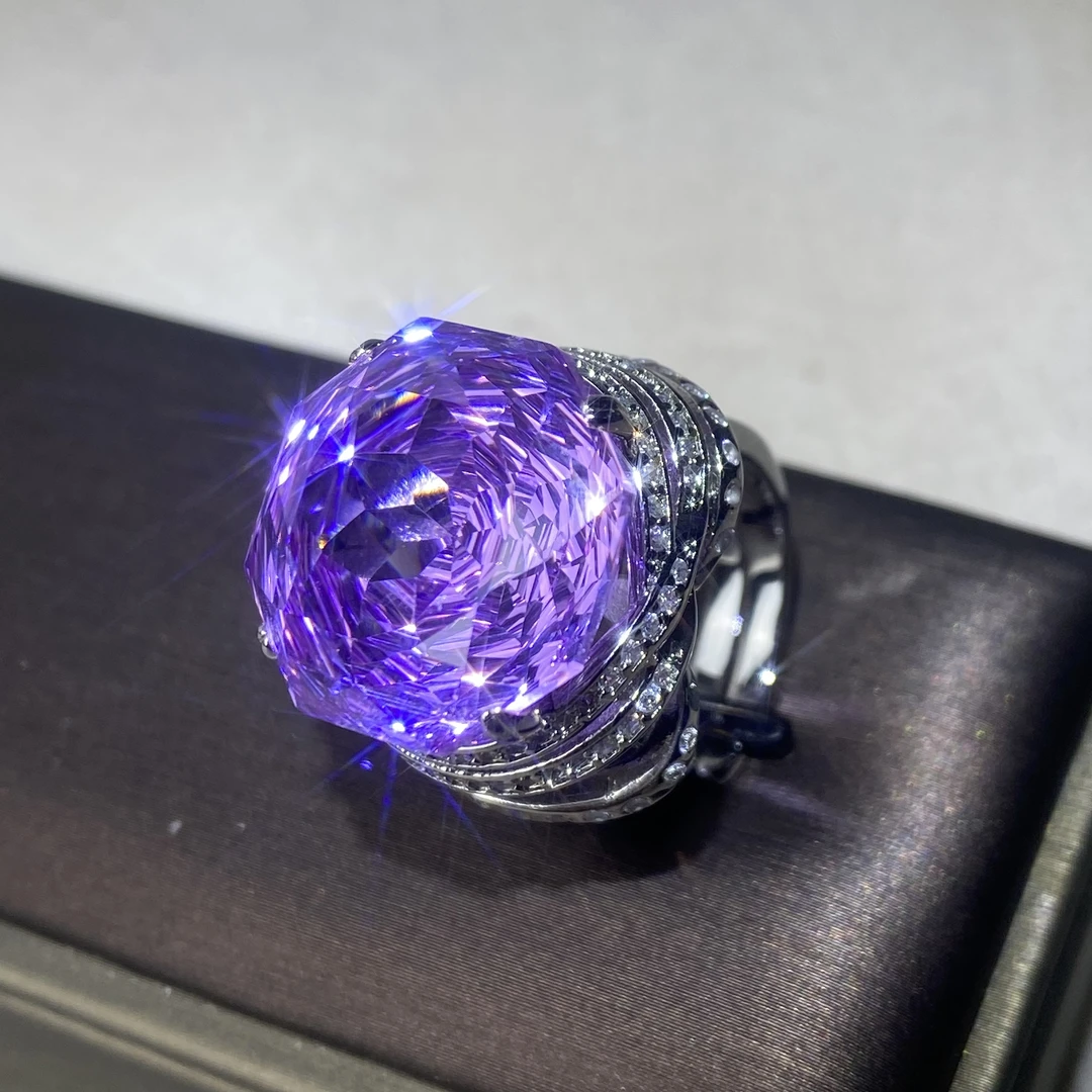 6613【戒指】轻奢精品白金色女士戒指