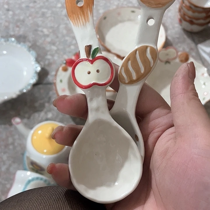 微瑕陶瓷完美主义者勿拍3个面包2个苹果