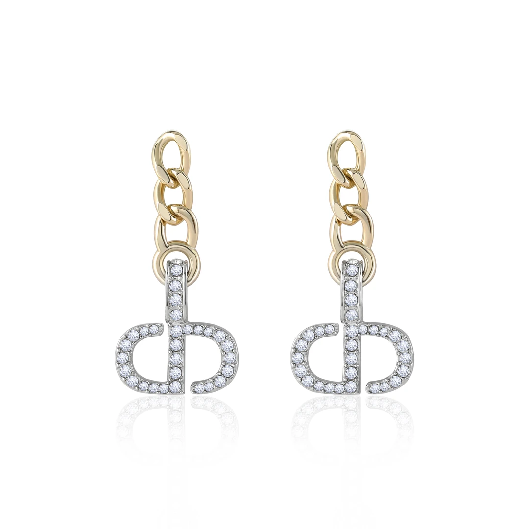 铜合金耳饰 CD气质高级百搭耳环 4843