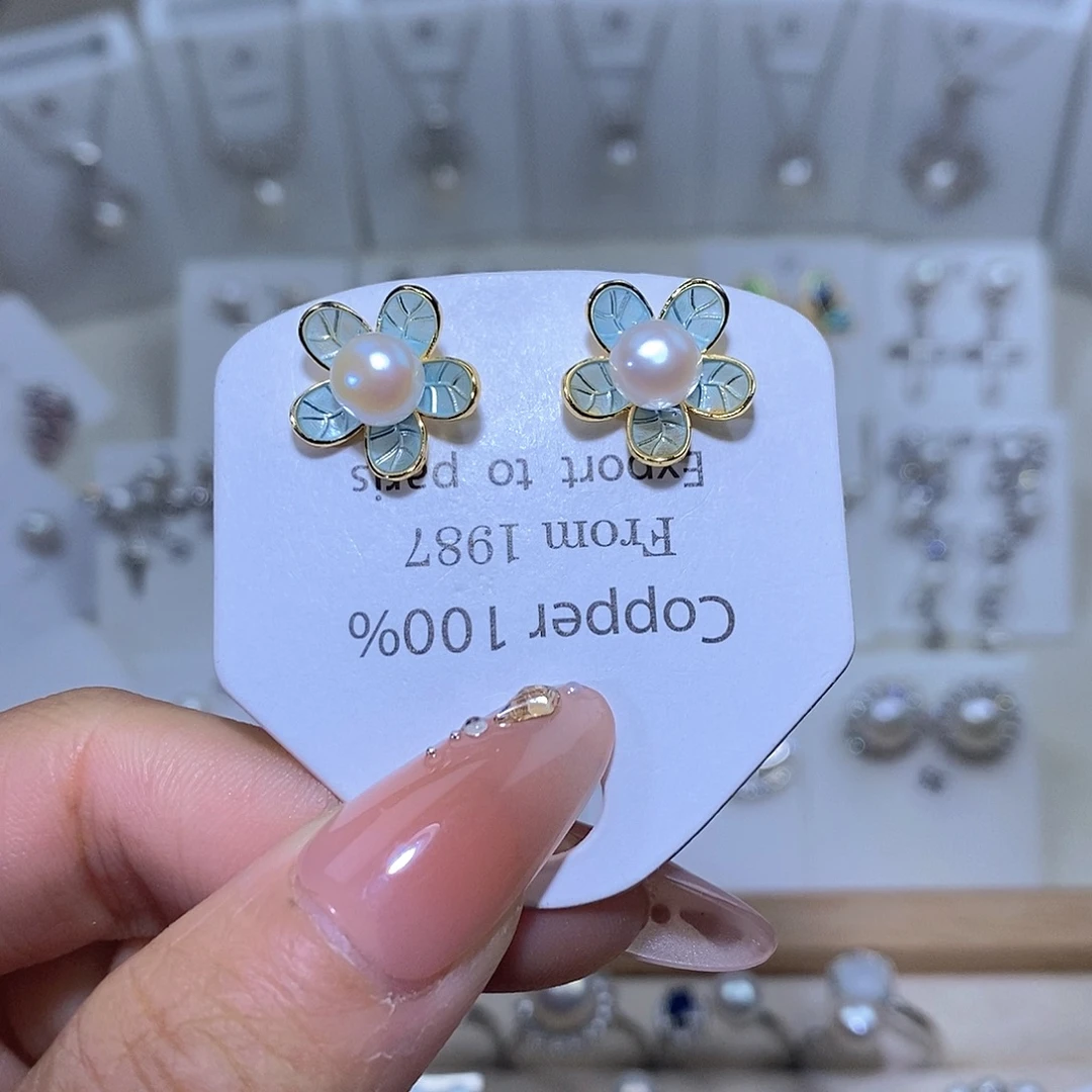 未镶嵌淡水珍珠耳饰