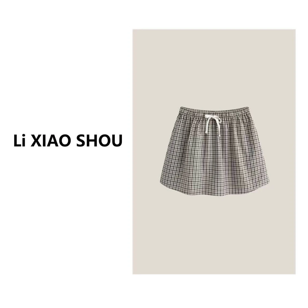 【李小瘦大码女装】新款休闲气质纯欲精致设计显瘦半身裙1178D