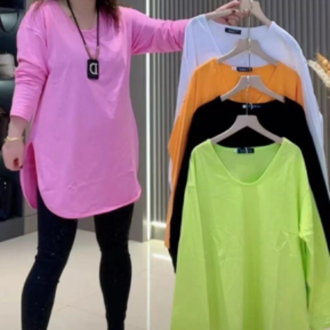 早春爆款百搭糖果色锁骨T上衣668