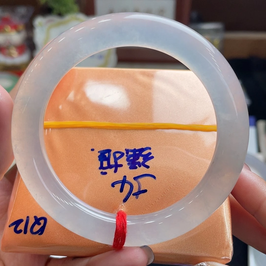 翡翠手镯未镶嵌54.2冰透玻璃冰