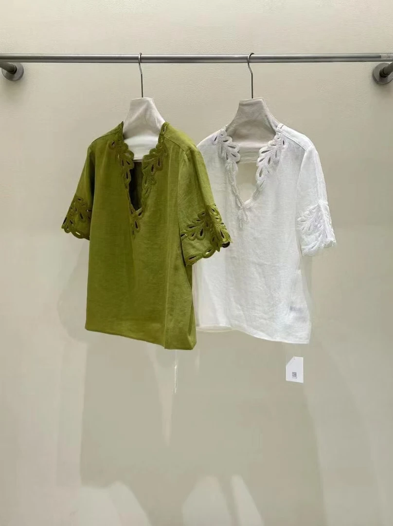 【兰帝专属】重工绣花小衫52035