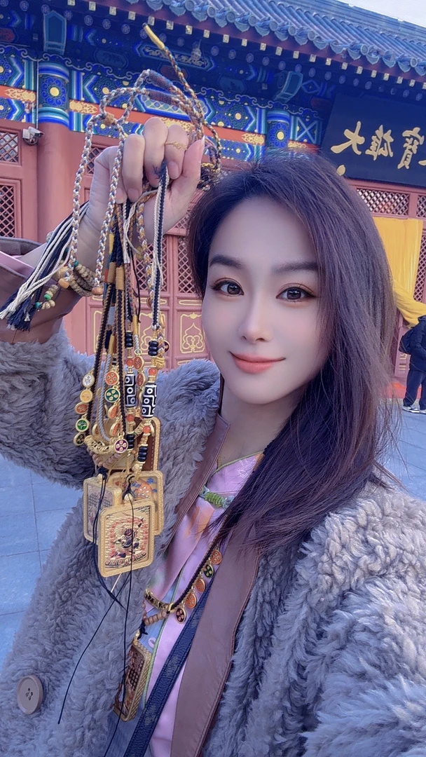 铜吊坠 链条项链复古饰品彩色时尚珠宝素款毛衣链金色