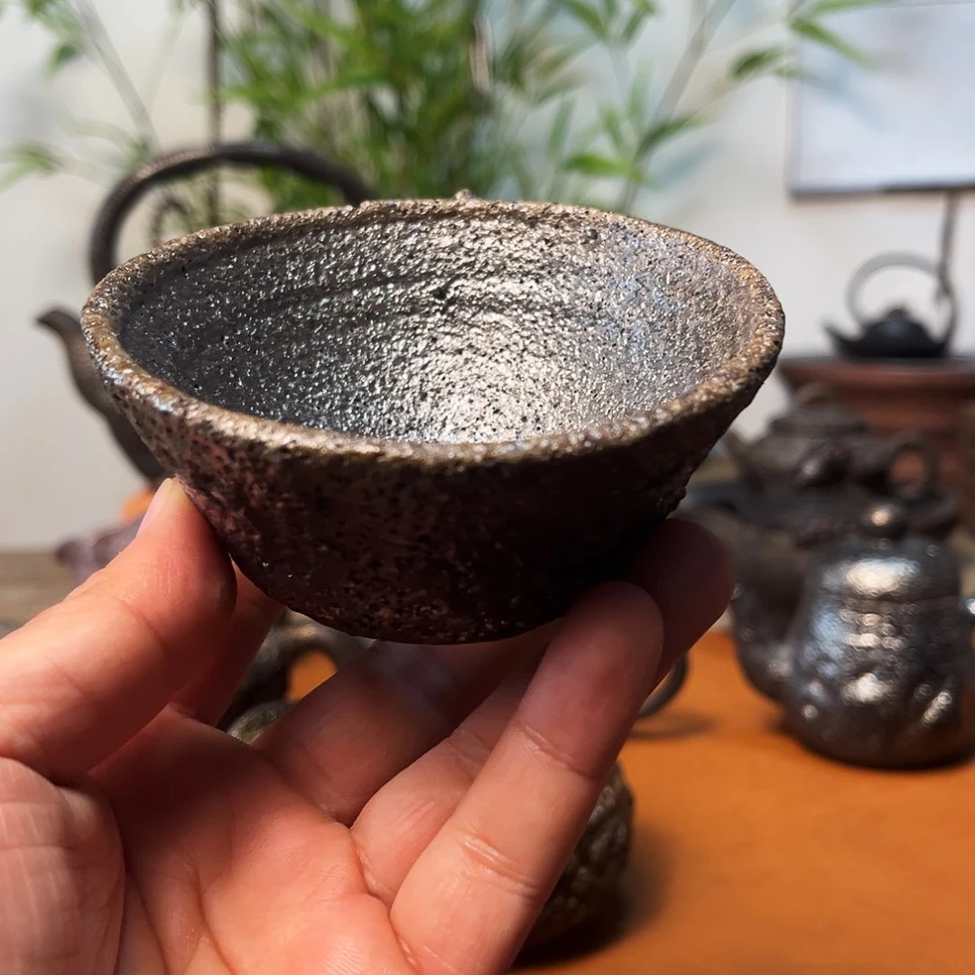 杯关*荥经黑砂馒头窑茶虑