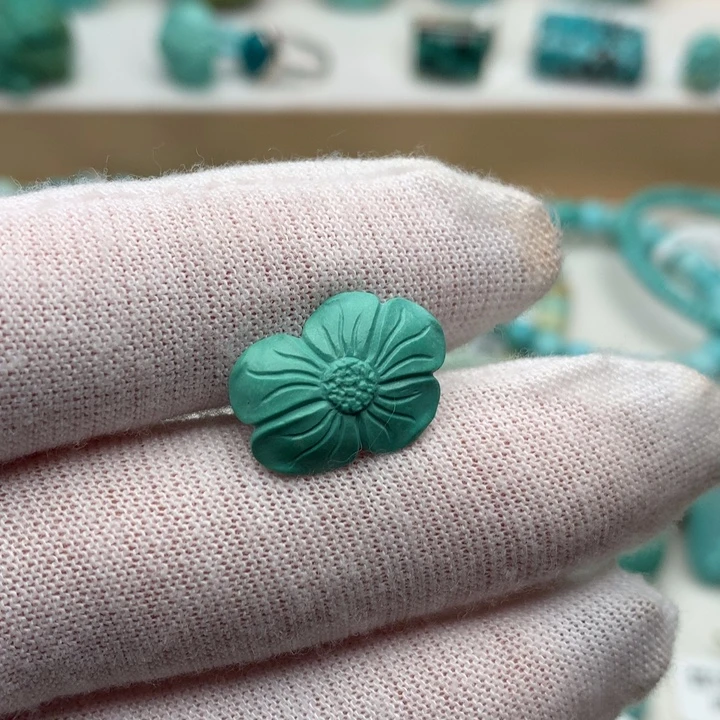 绿松石未镶嵌珠宝奇石12.4mm