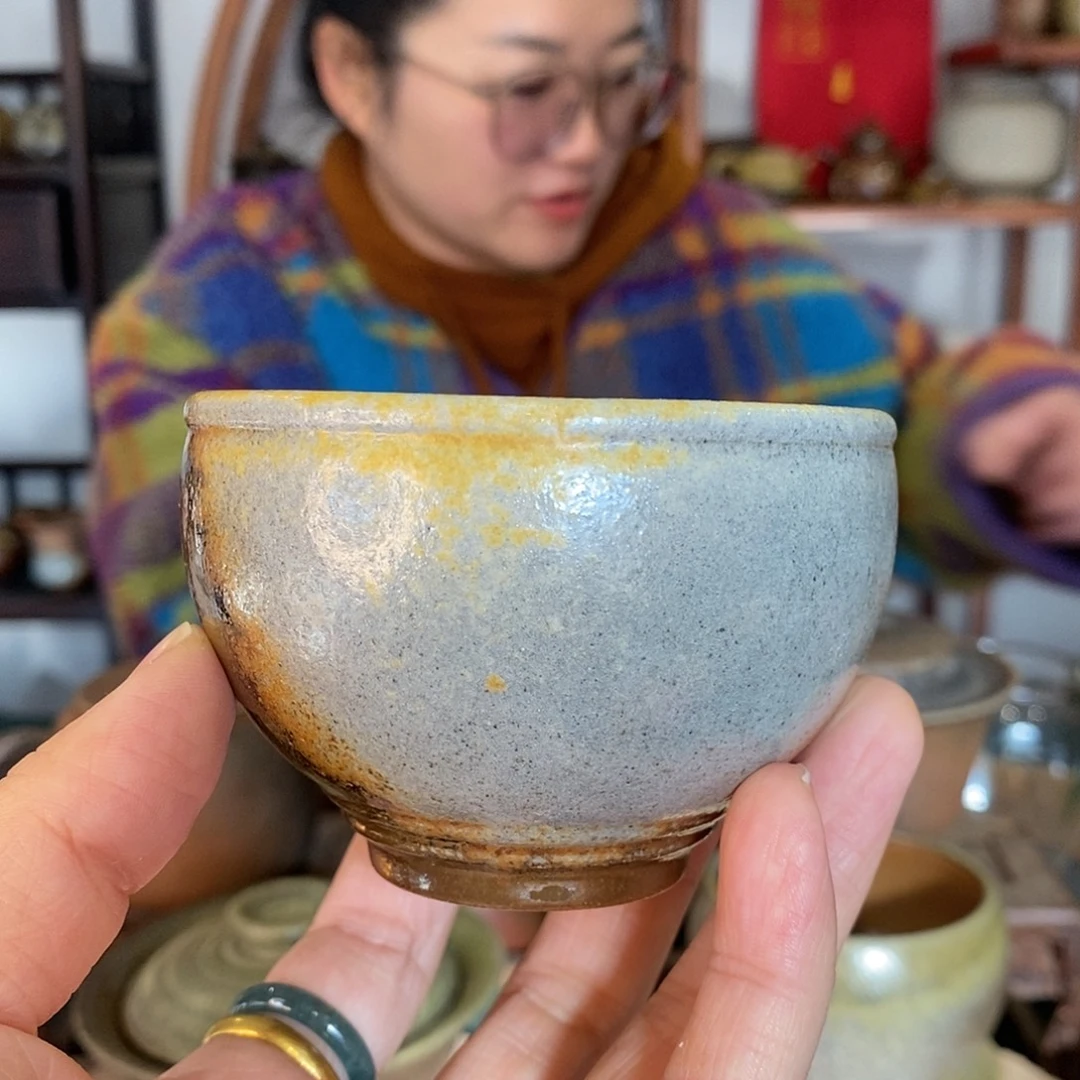 白泥天青色缸杯120毫升啊啊啊啊