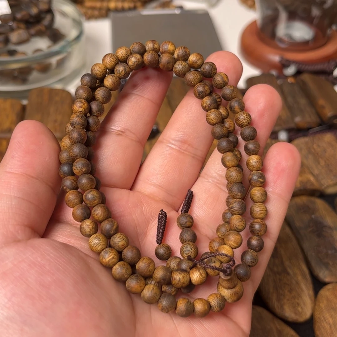 沉香手串奇楠沉香纯化老料卡6圆珠多圈手串一条（福利）