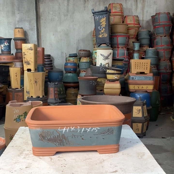 紫砂花盆紫砂花盆