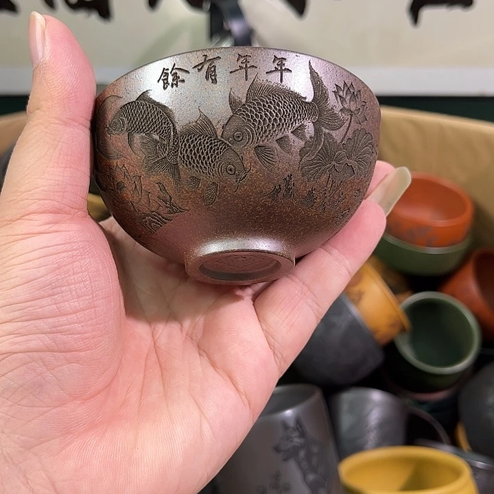 茶杯紫砂全手工紫砂主人杯