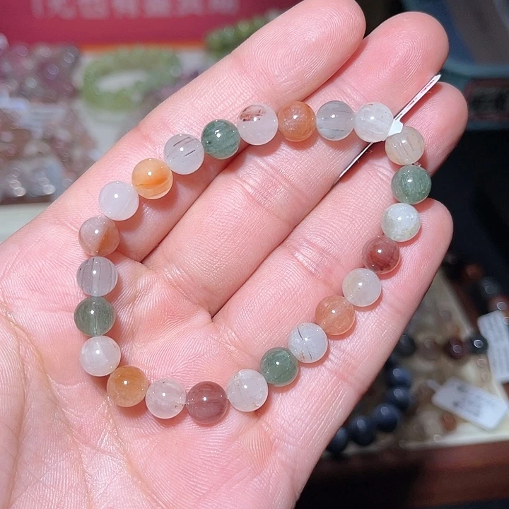 水晶手链未镶嵌54号多样性发一  7+