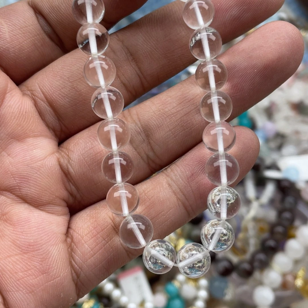 银S925镶嵌手链烟晶