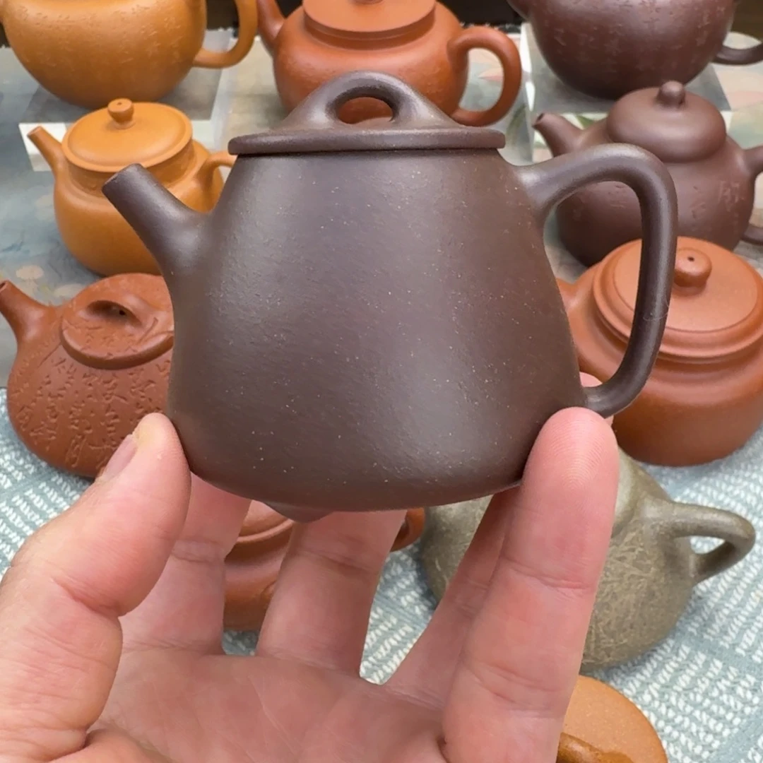 紫砂茶壶高石瓢 紫泥 135cc