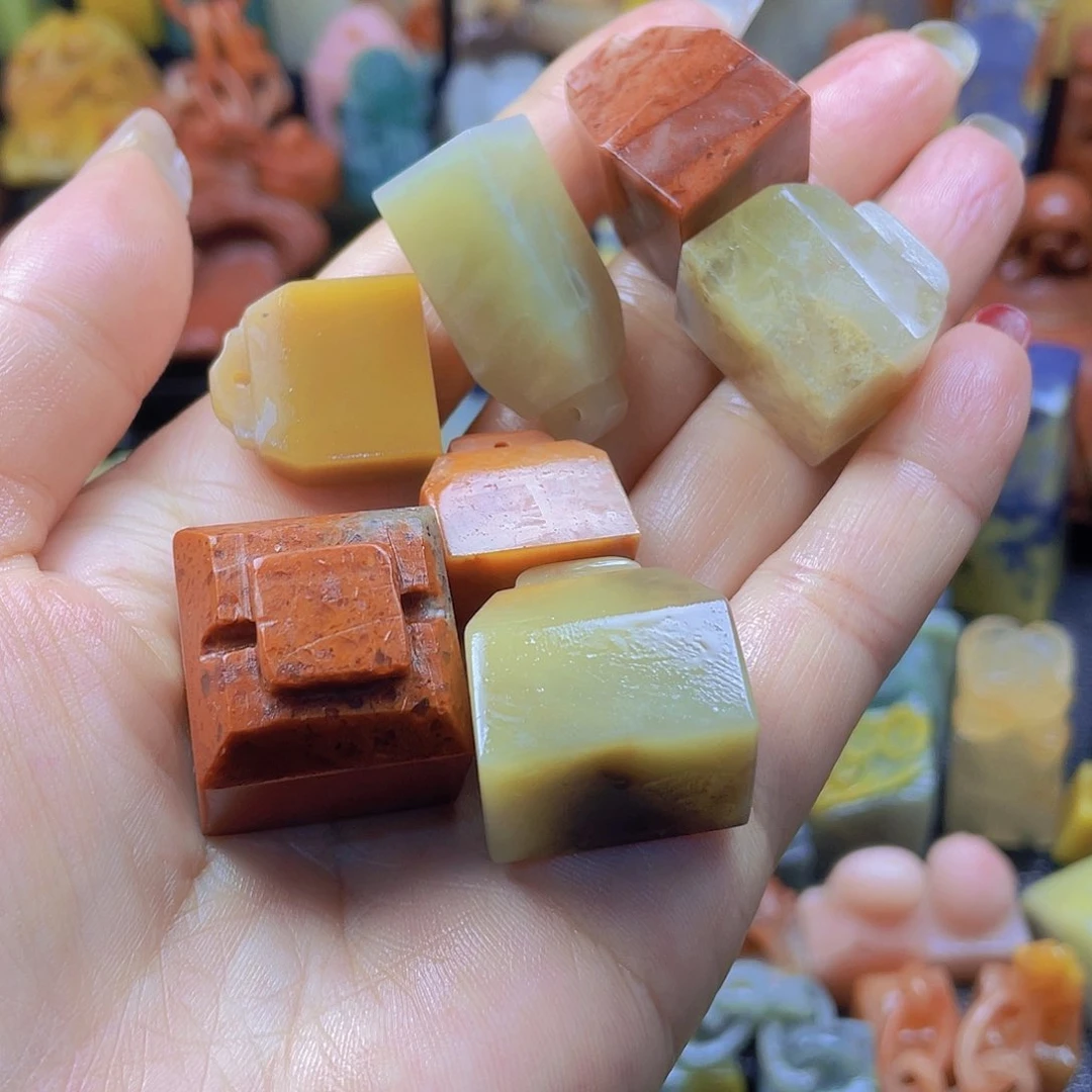 昌化石印石如意一把