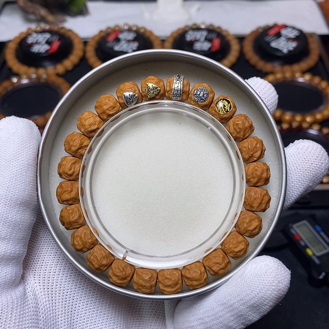 手串猴头核桃全品五标款龙蛇之变 尺寸10左右 21号