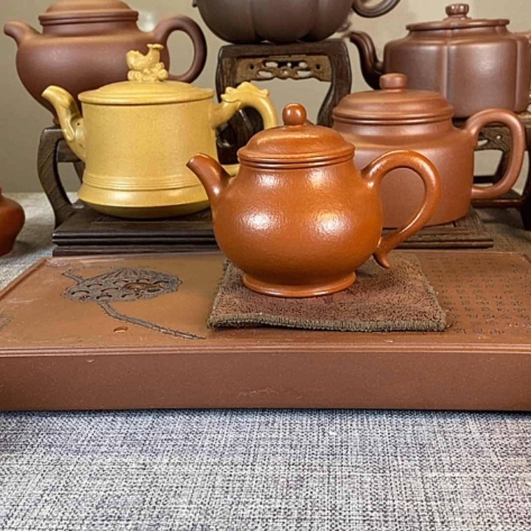 【闪购商品】茶壶紫砂汤*圆宜兴紫砂壶收藏