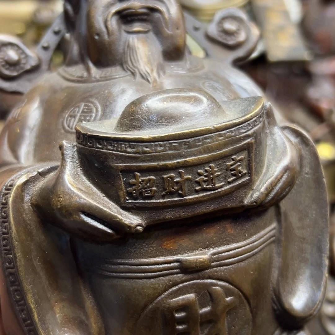 铜摆件欢迎欢迎你