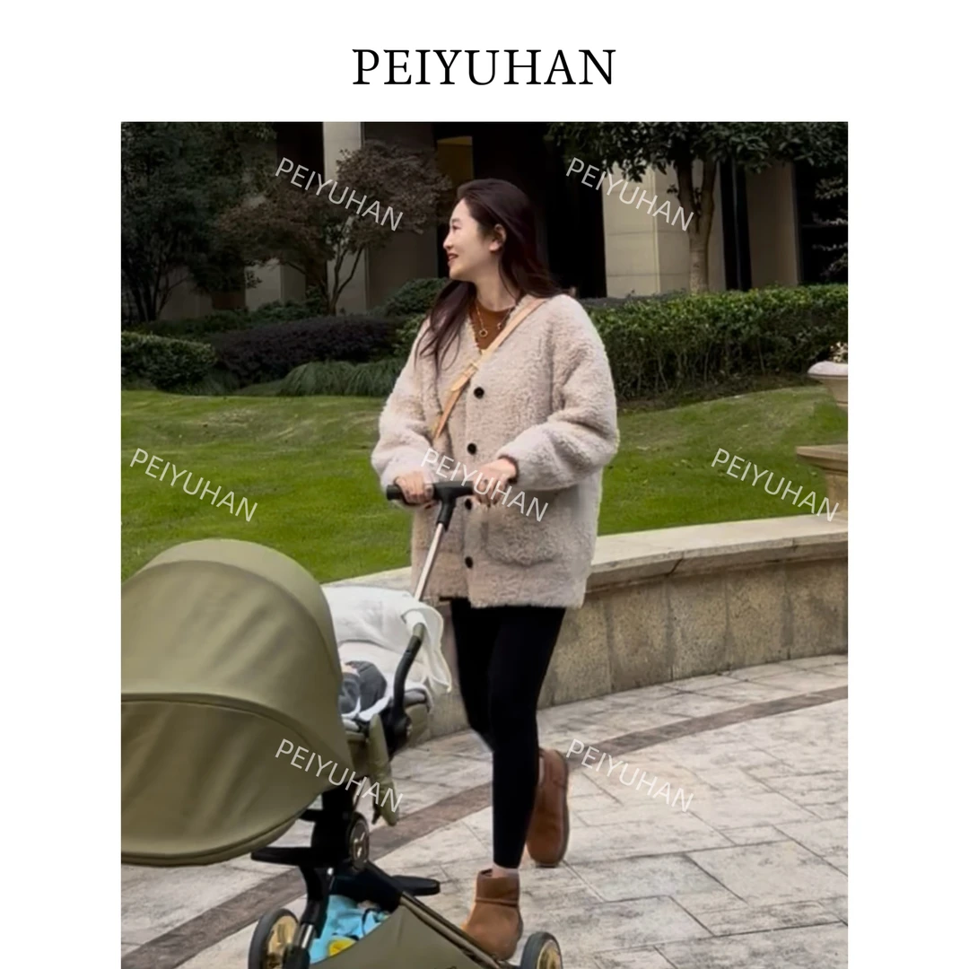 PEIERNA佩佩PC 【小棕熊毛毛外套】100全羊毛外套 S1860 6116247