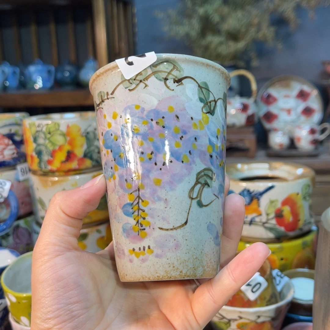 杯素浅陶瓷手工手绘