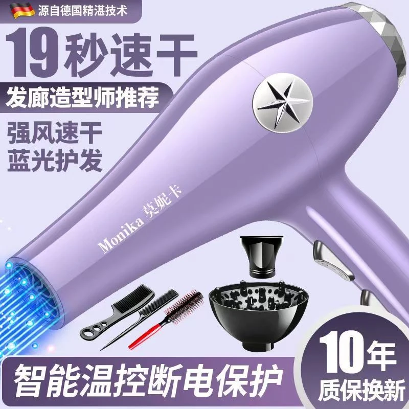 电吹风机家用大风力负离子护发静音速干发廊大功率理发店专用风筒