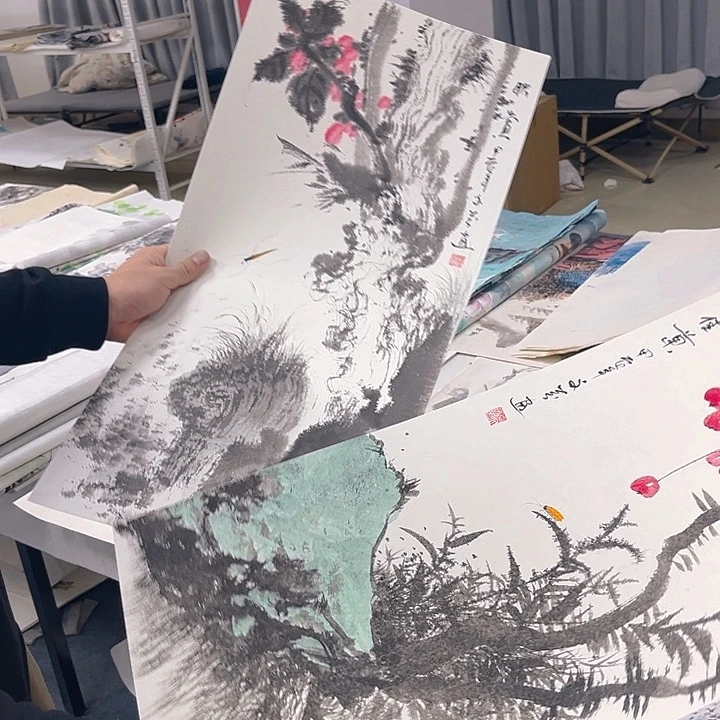 国画纯手绘字画宣纸