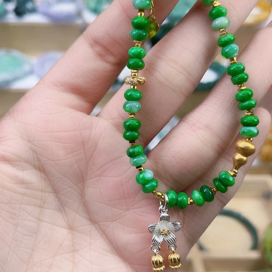 是***啊翡翠未镶嵌手链手链