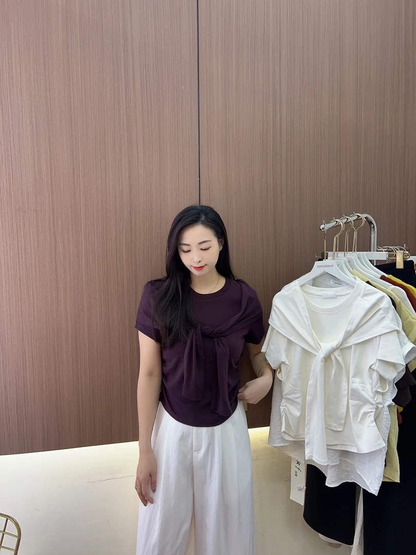 GRR,【高冷T】披肩设计高级感短袖T恤