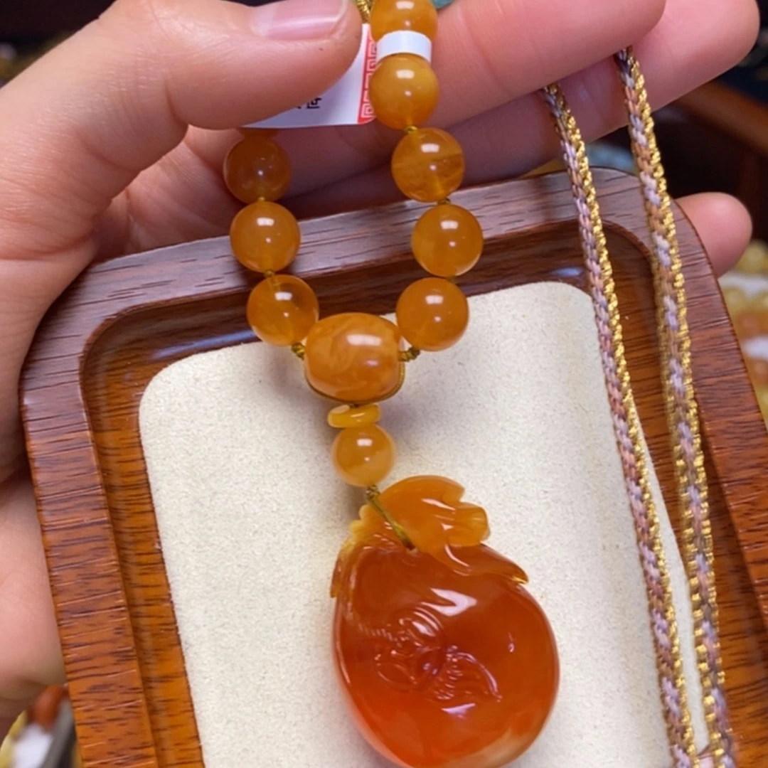 【闪购商品】蜜蜡颈饰未镶嵌项链