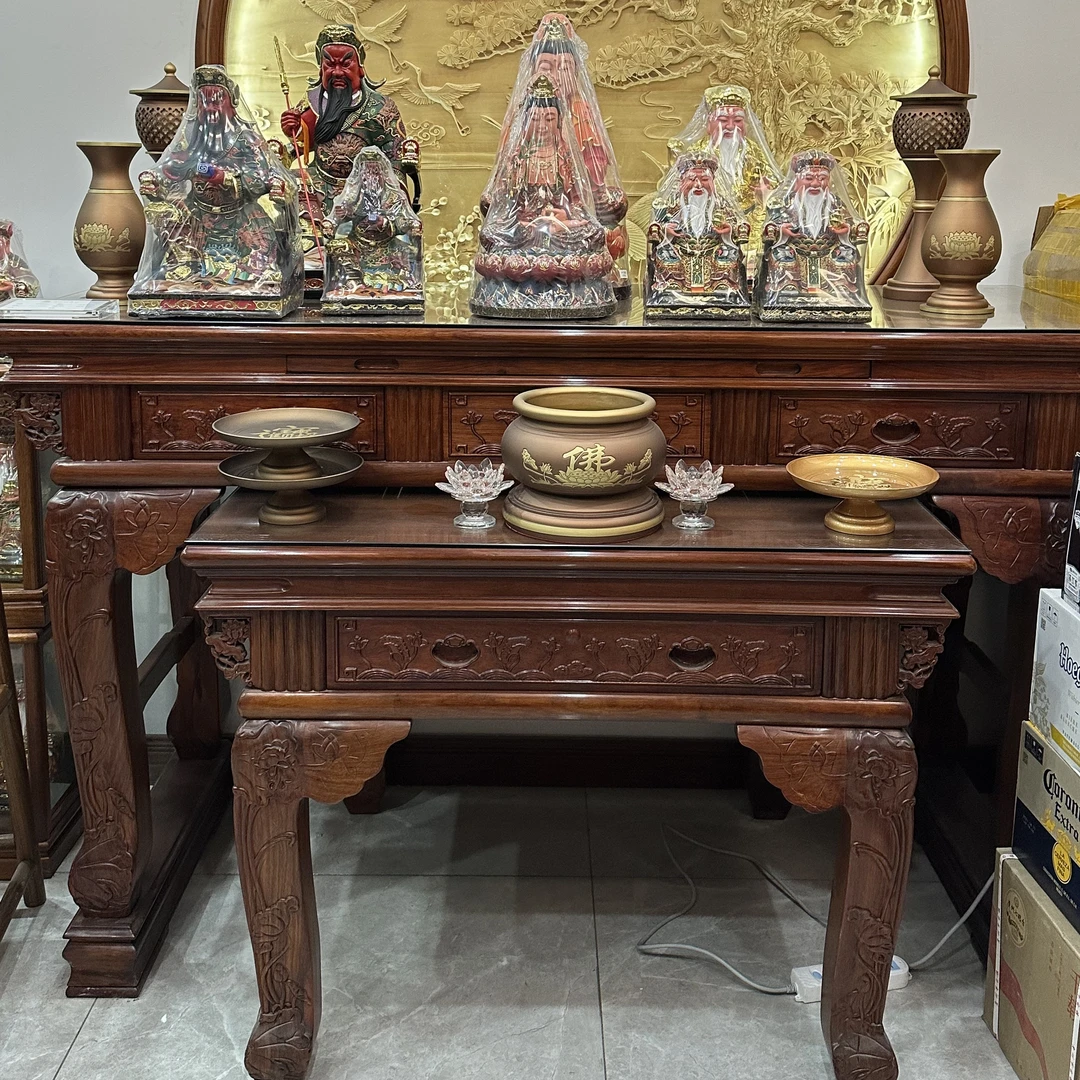 176长度雕刻莲花供台