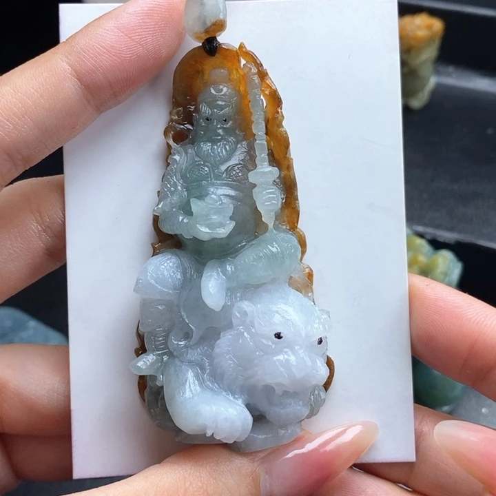 小***强定制翡翠未镶嵌赵公明