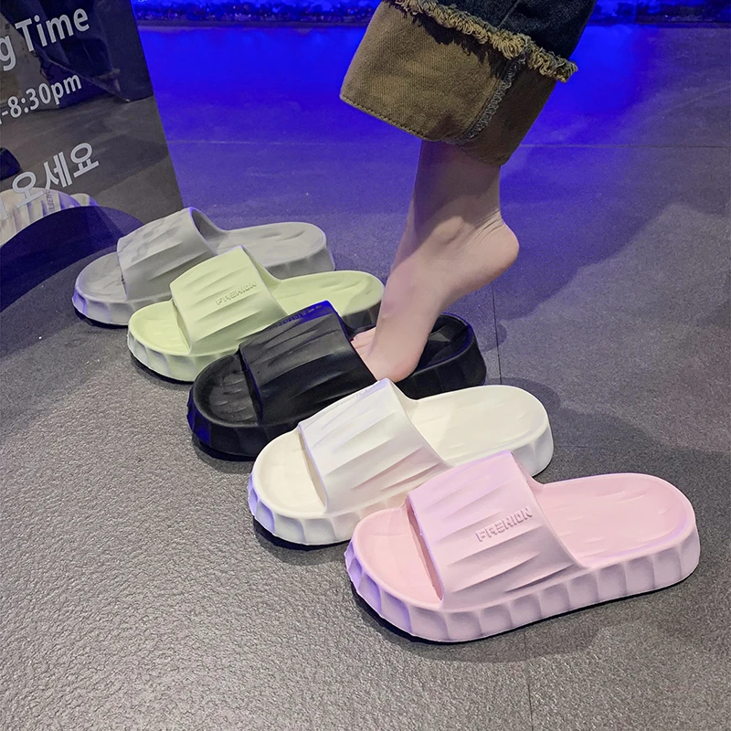 夏季厚底防滑凉拖鞋男女居家室内外穿舒适浴室拖鞋网红时尚百搭