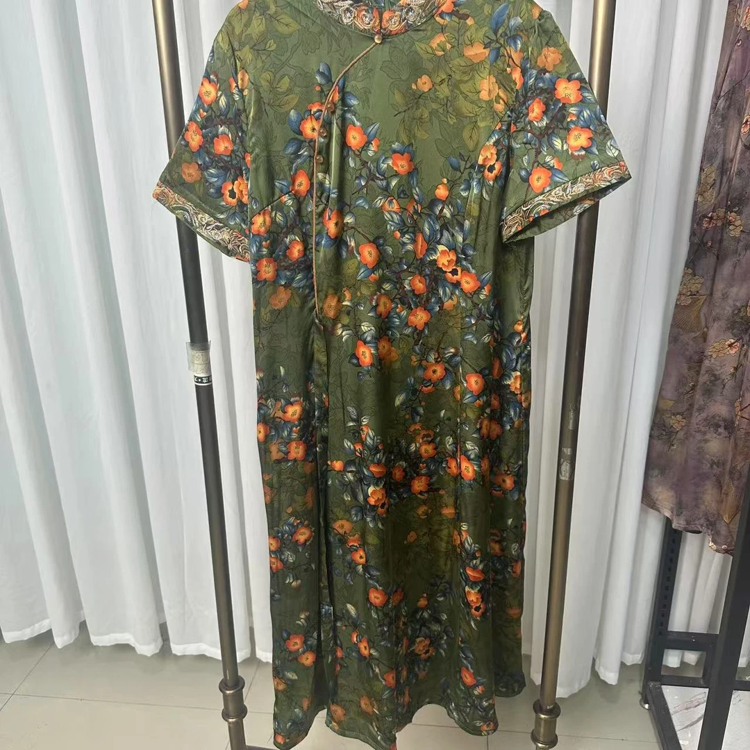 K263-K优雅百搭时尚显瘦不显胸舒适连衣裙大方极简风