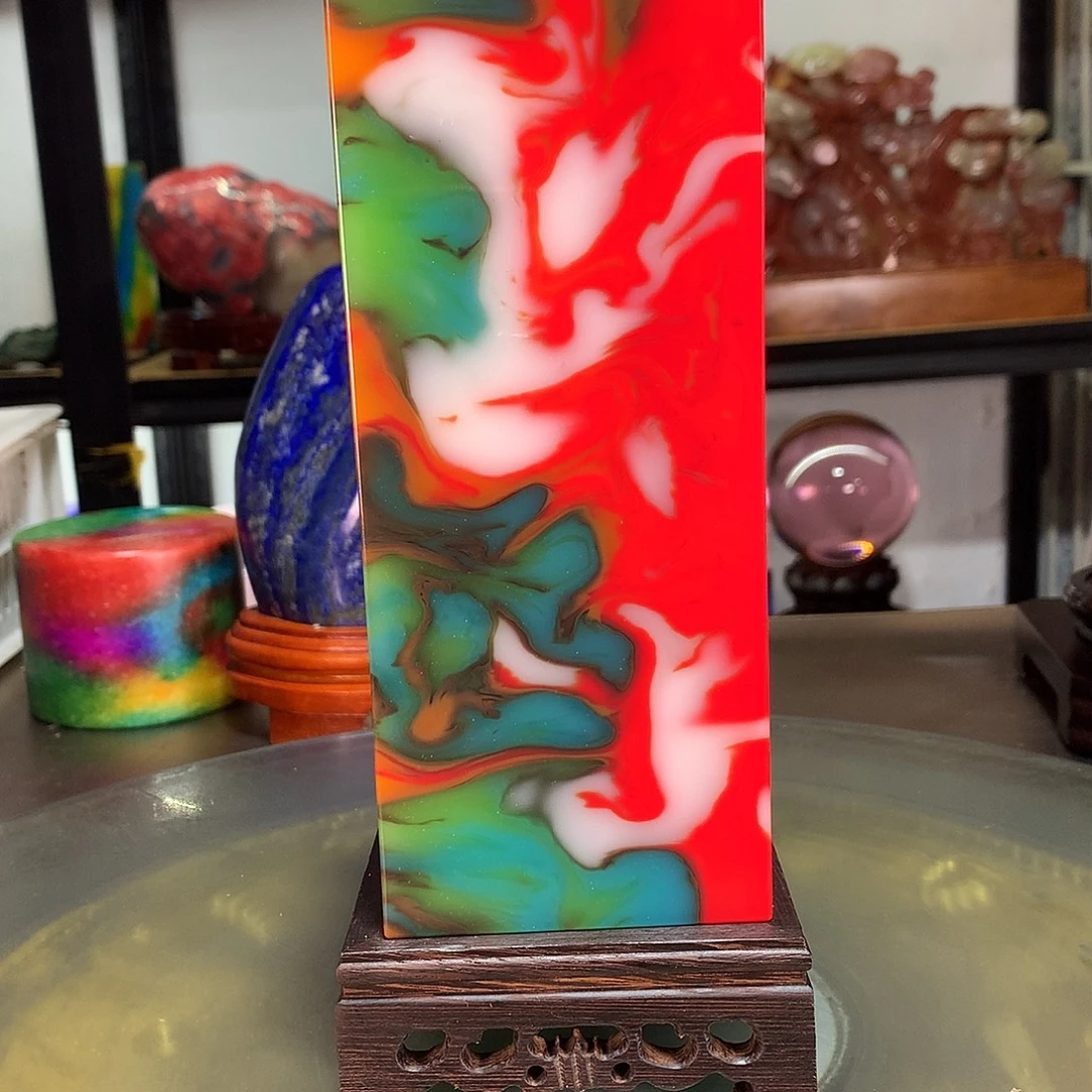 修****石材巴西彩宝摆件