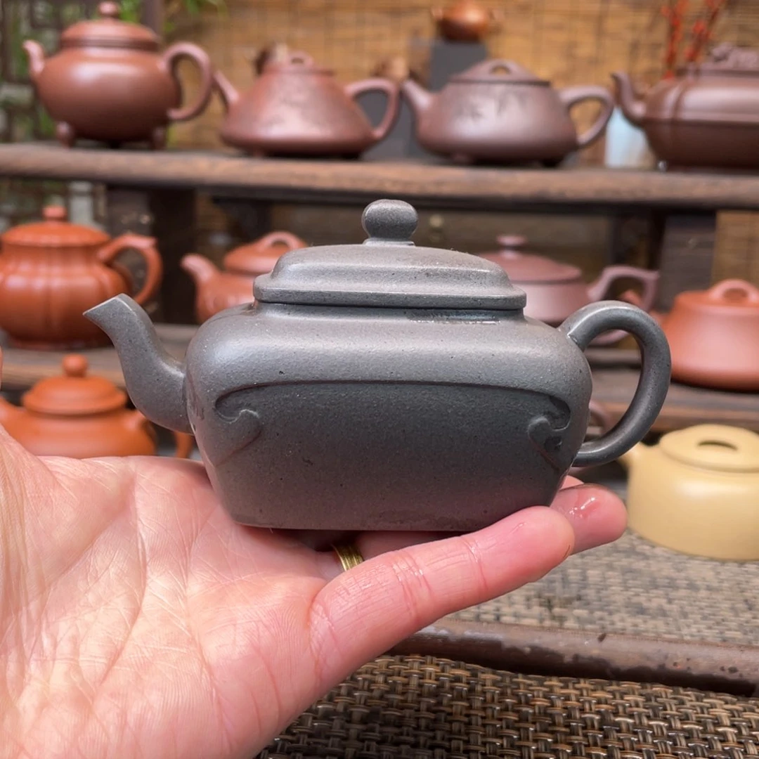 紫砂茶壶宜兴原矿紫砂手工制130