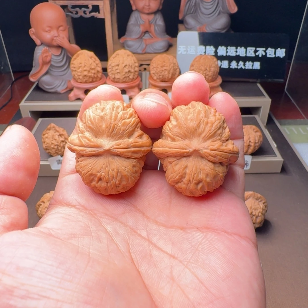 文玩核桃吊坠平谷元宝40全品白茬精对